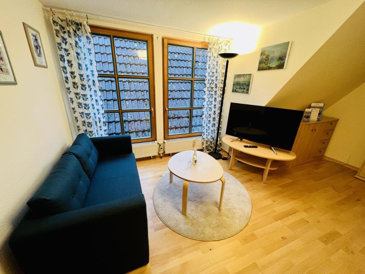 Blaue Tulpe, Balkon Mit Traumblick Apartment Rostock Bagian luar foto