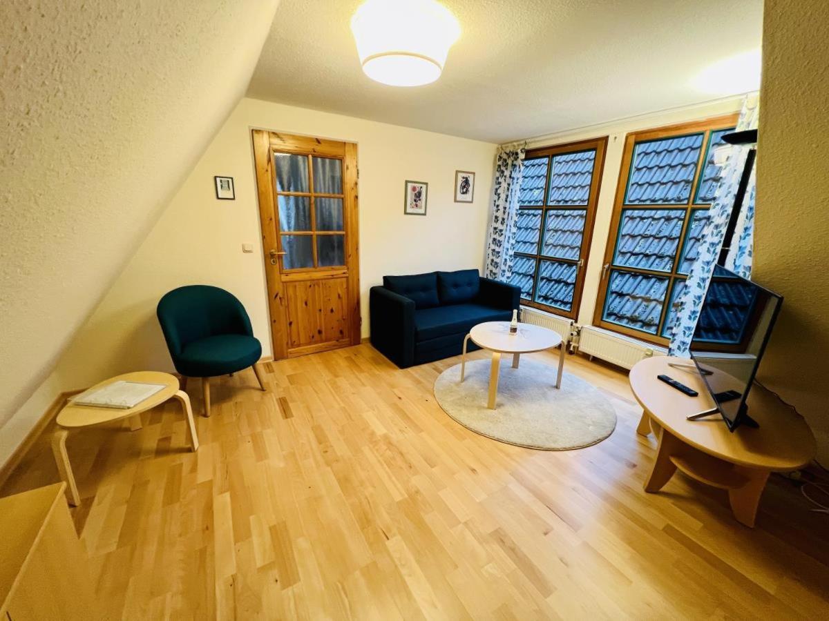 Blaue Tulpe, Balkon Mit Traumblick Apartment Rostock Bagian luar foto